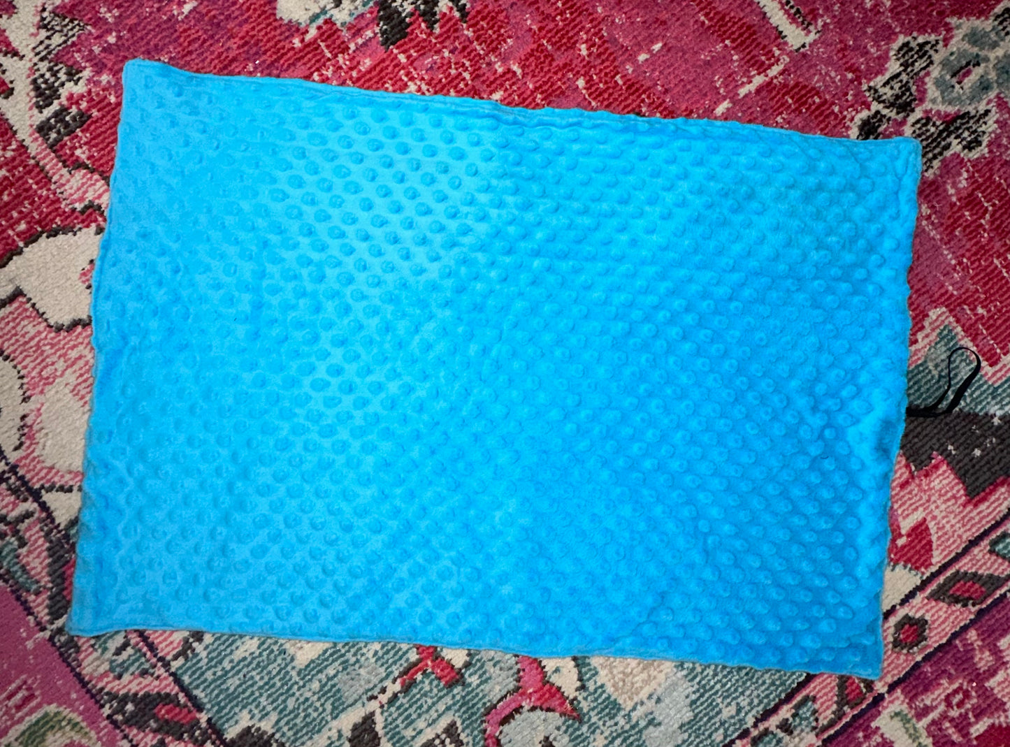 Minky Changing Pad - Light Blue/Navy Blue