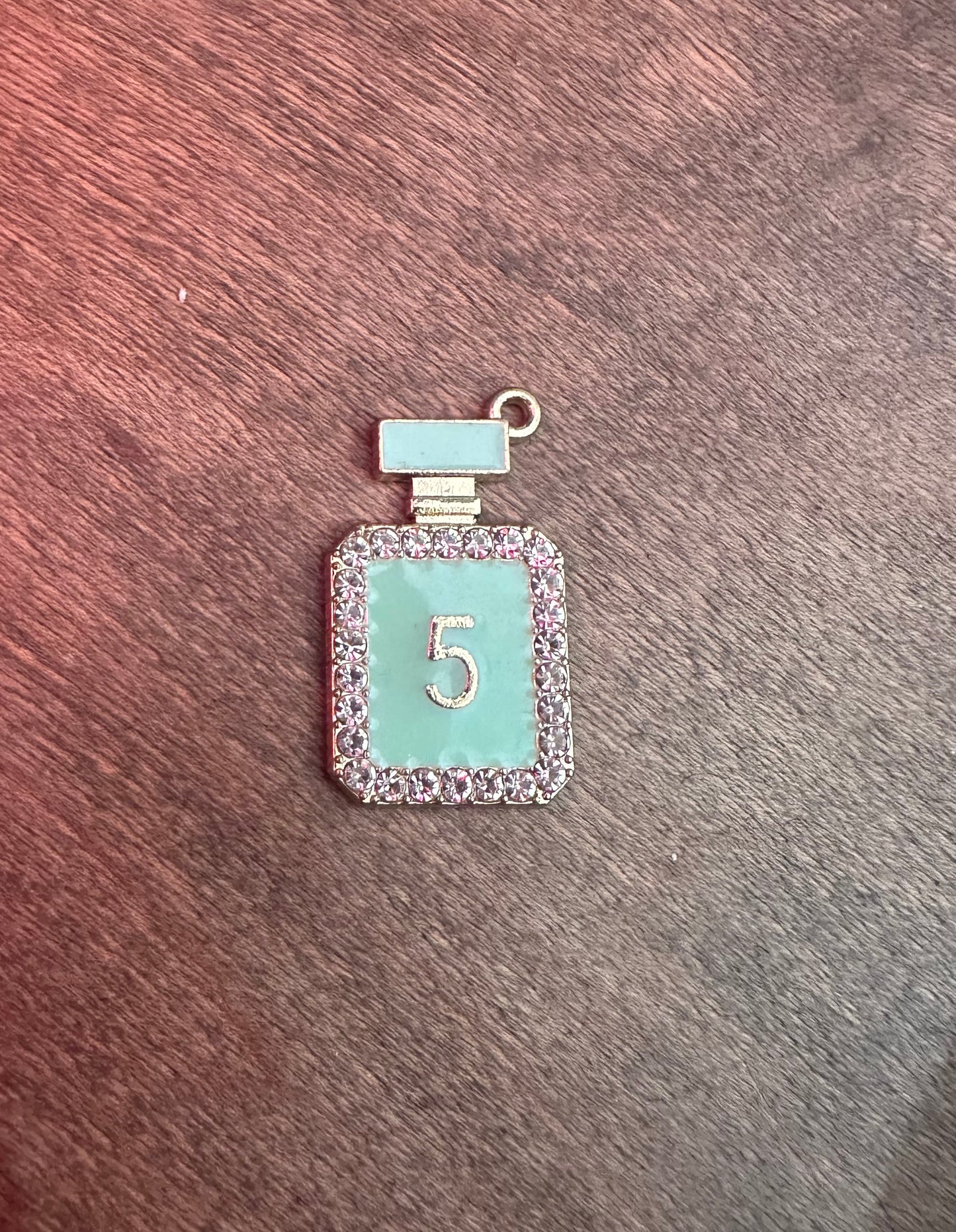 Perfume Bottle Mint Enamel