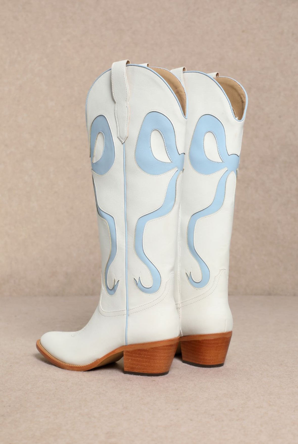 Baby Blue Bow Boots