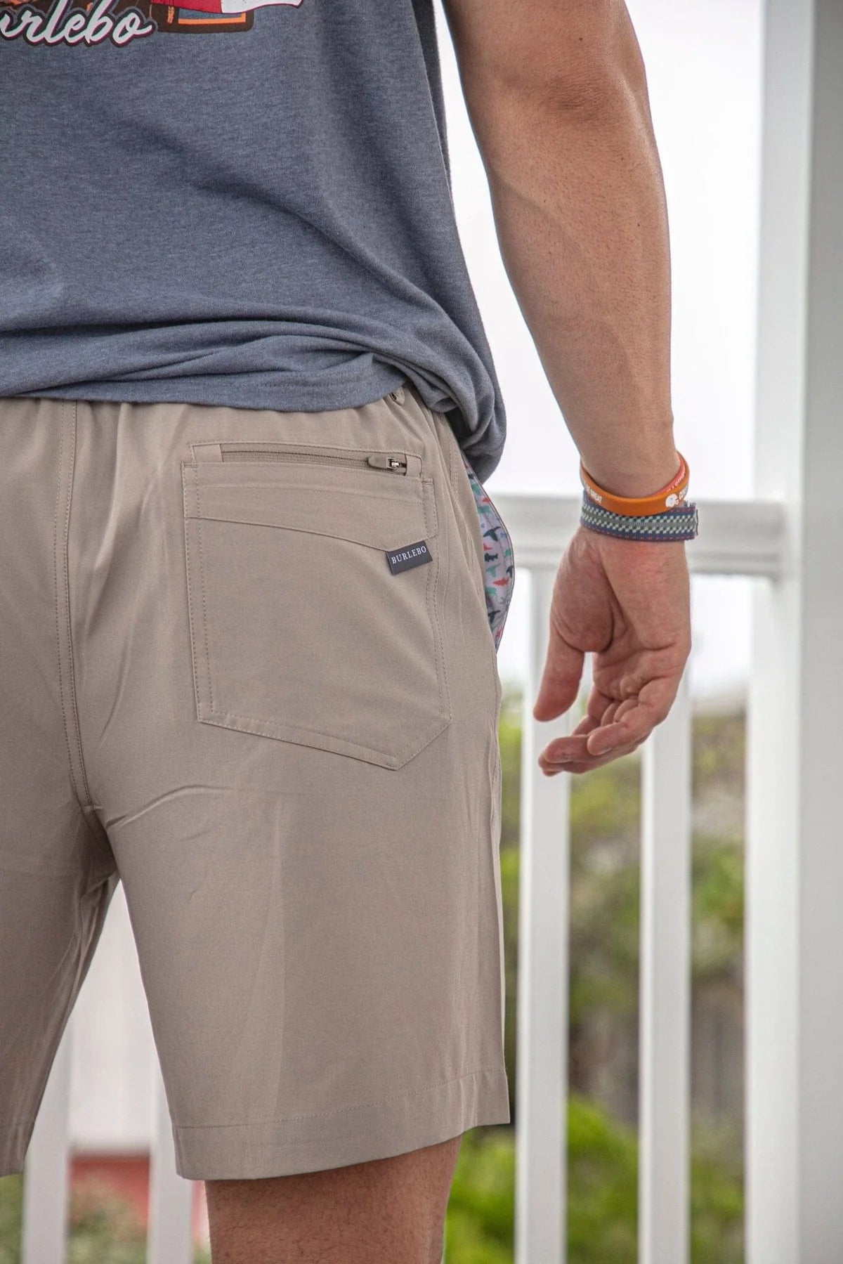 Everyday Shorts - Khaki- Bucks, Fish, Fowl Pocket