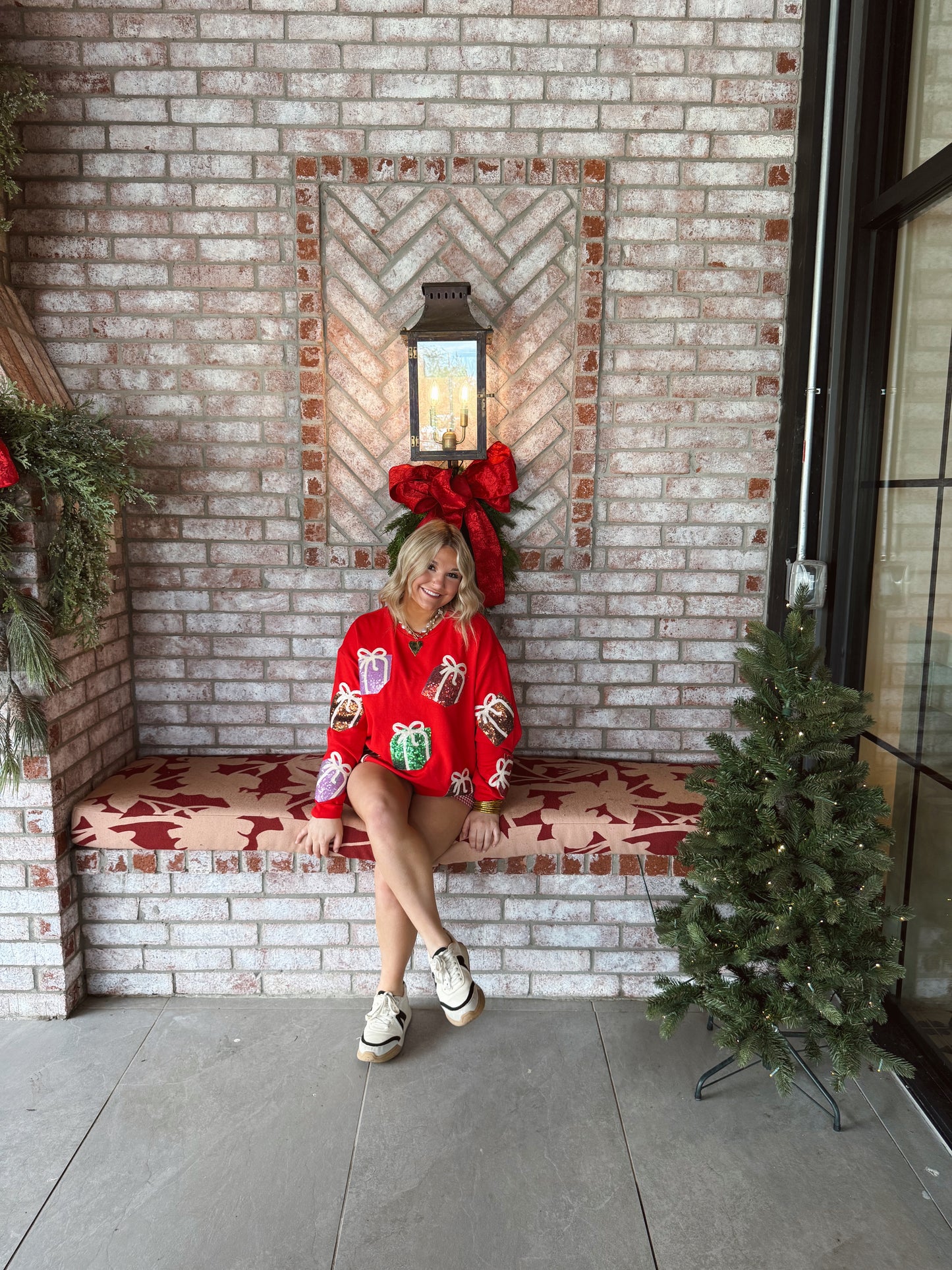 Sequin Christmas Present Sweatshirt