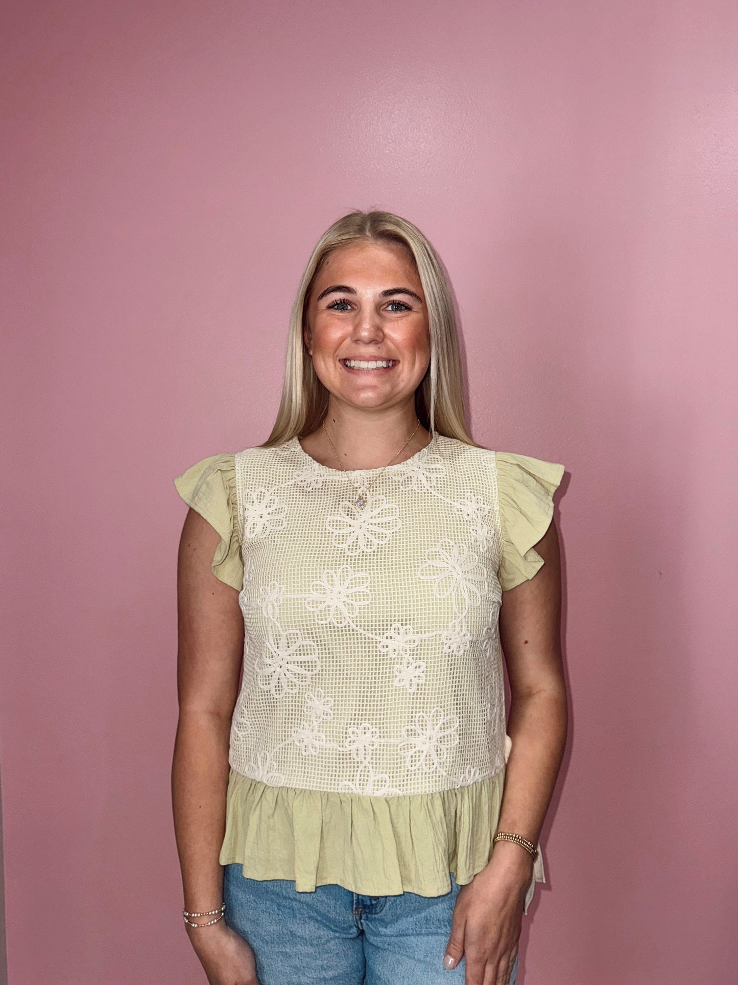 Crochet Lace Ribbon Top