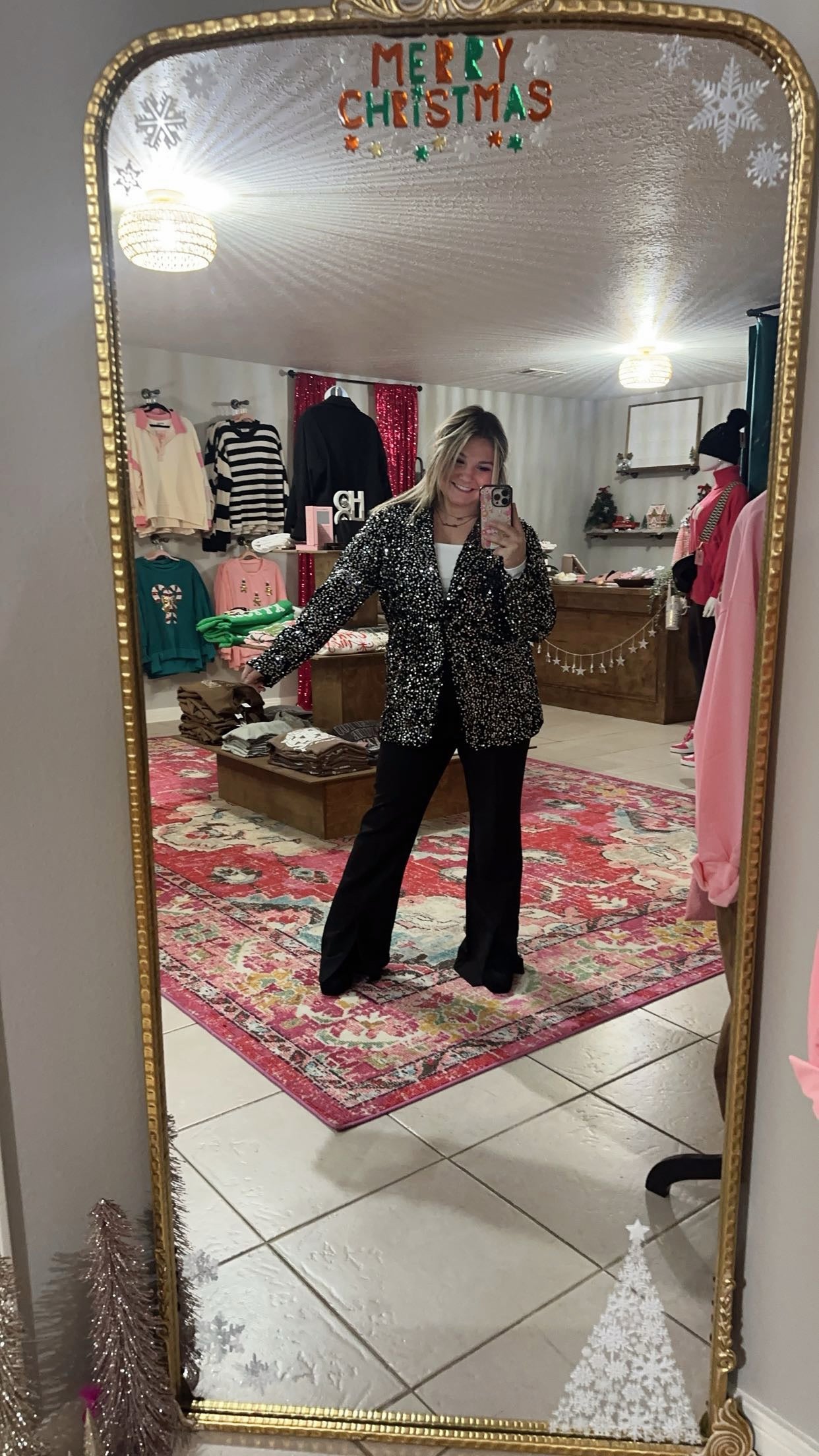 Midnight Sparkle Velvet Blazer