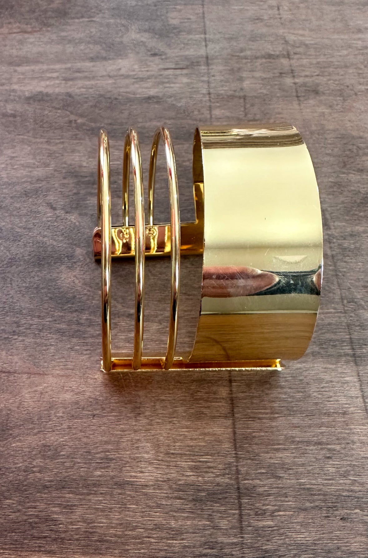 Large Cuff Gold Bracelet