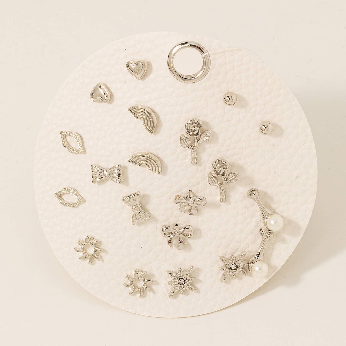 Coquette Mixed Shapes Stud Earrings Set