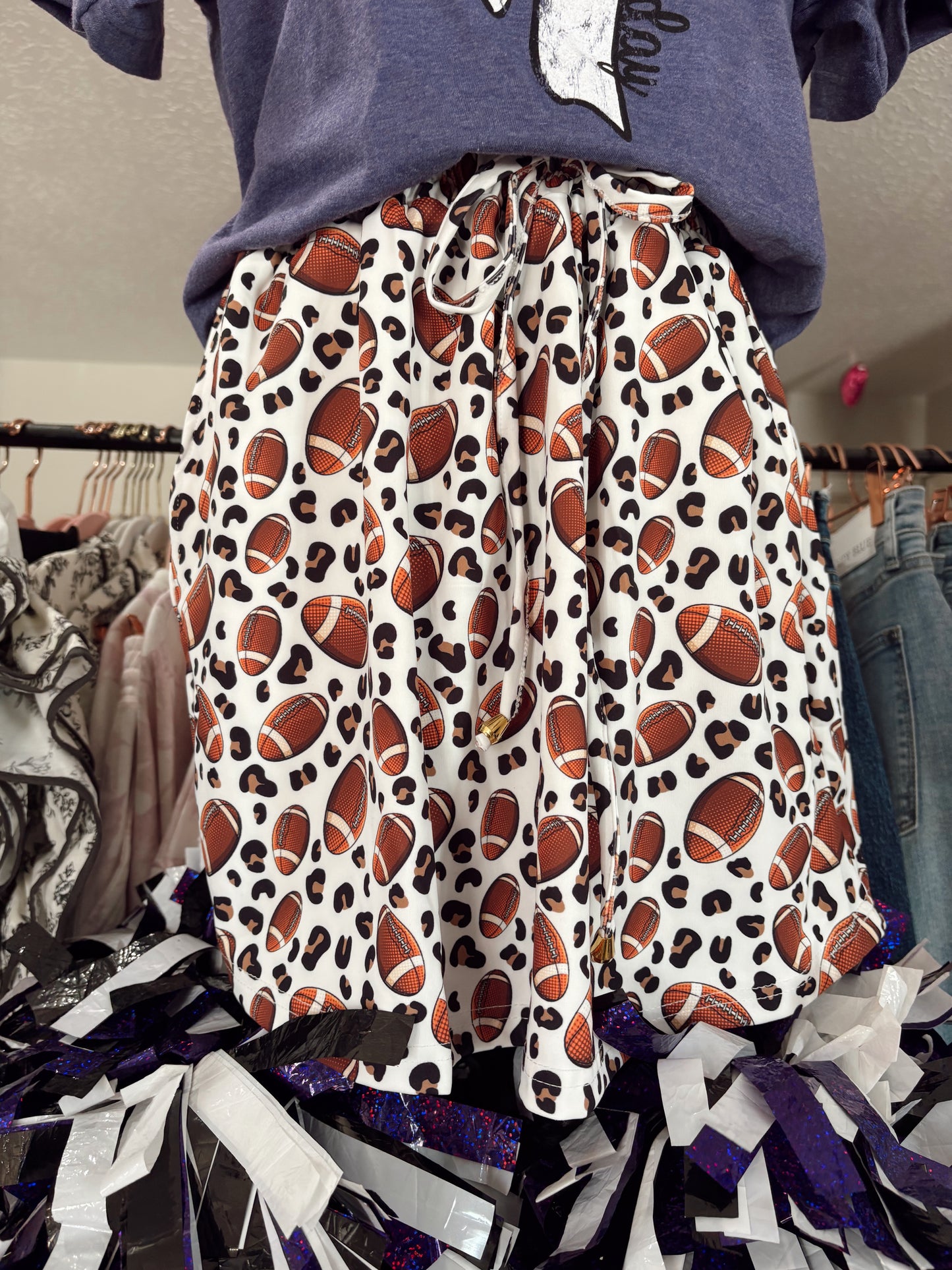 Leopard Print Football Skort