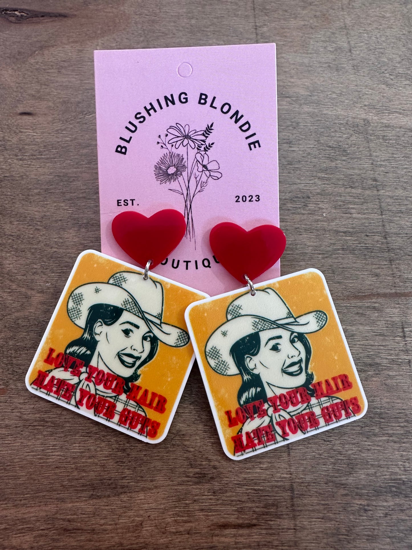 Love Your Hair, Hate Your Guts Earrings
