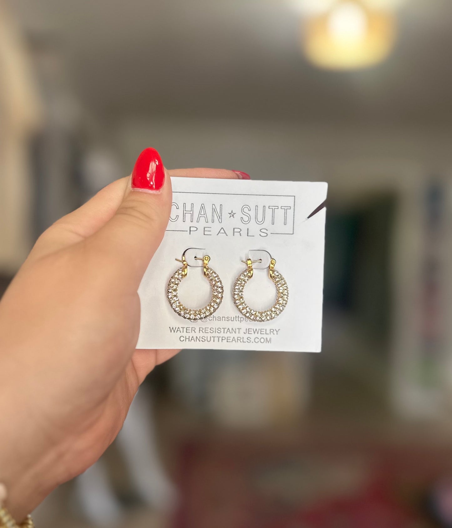 Rhinestone Hoops