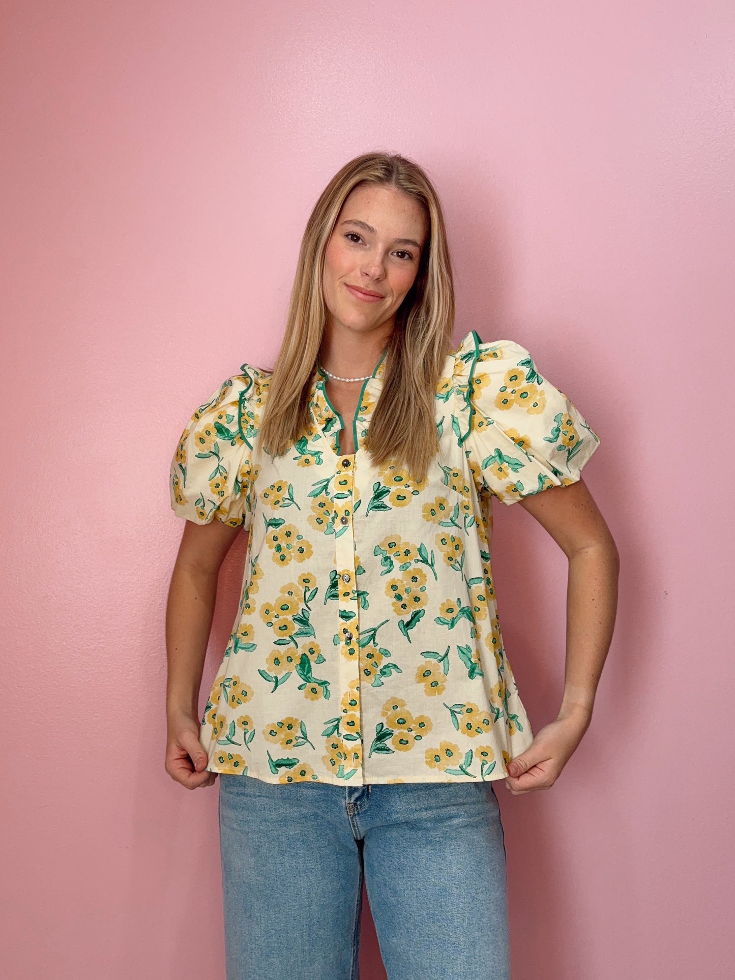 Floral Sunshine Top