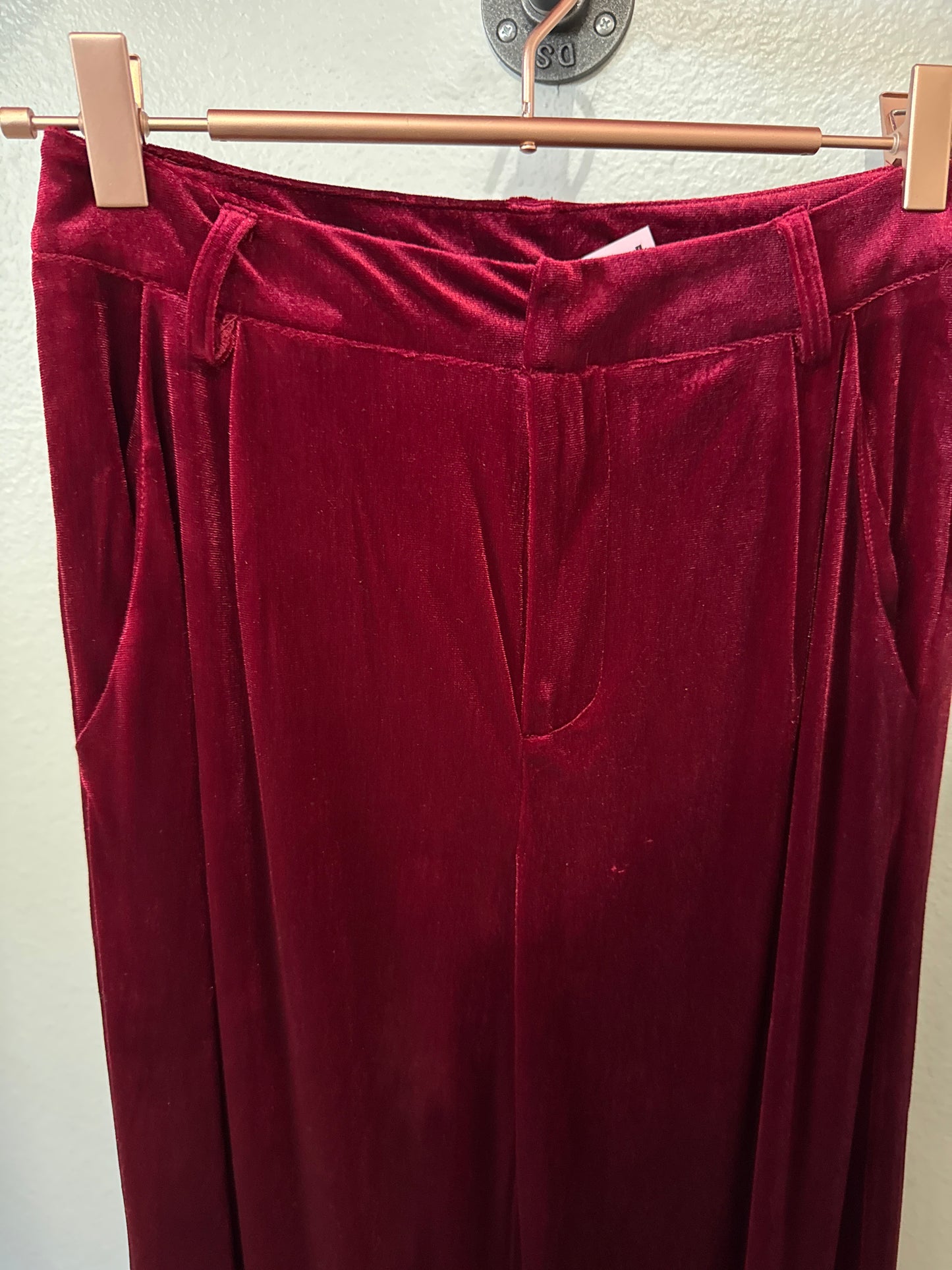 Velvet Slacks - Garnet