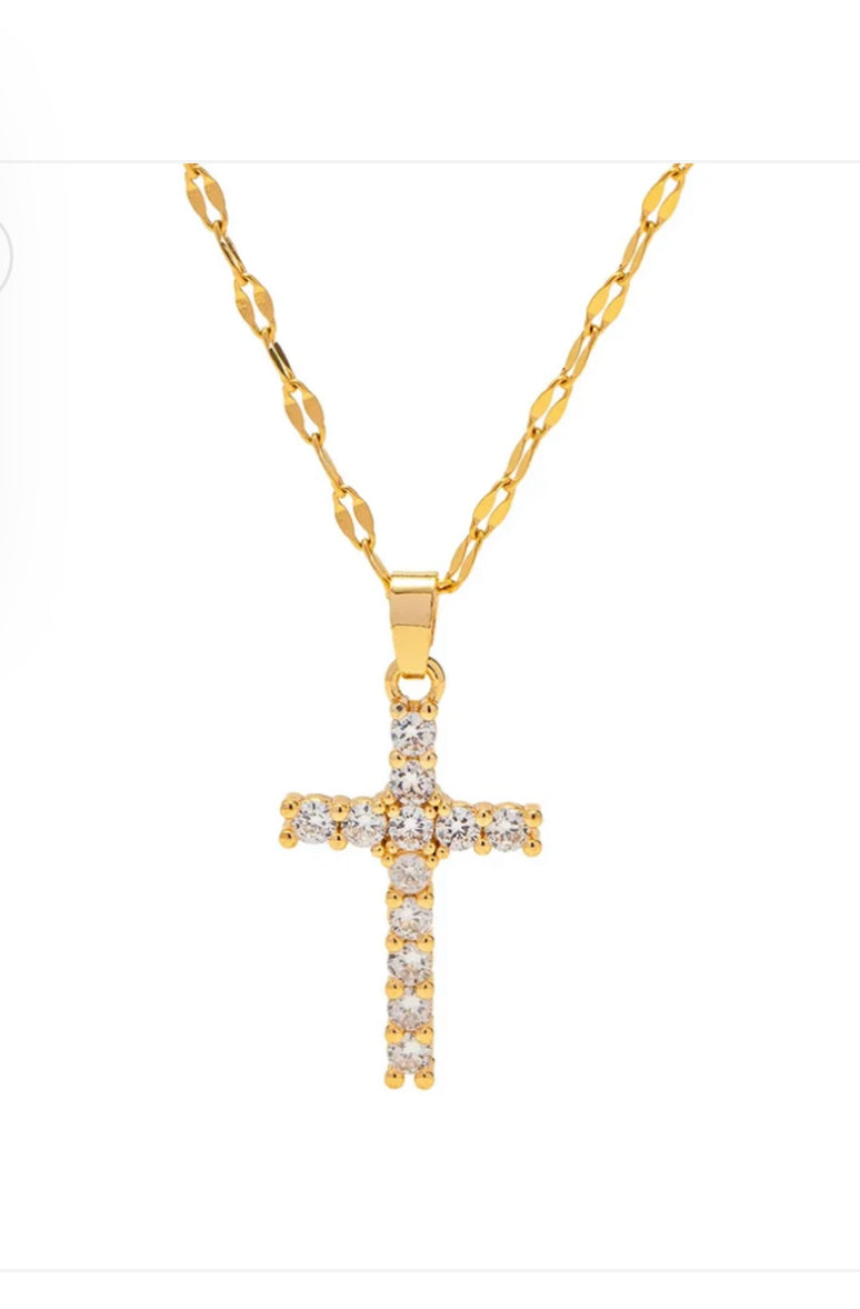 Sparkle Cross Necklace