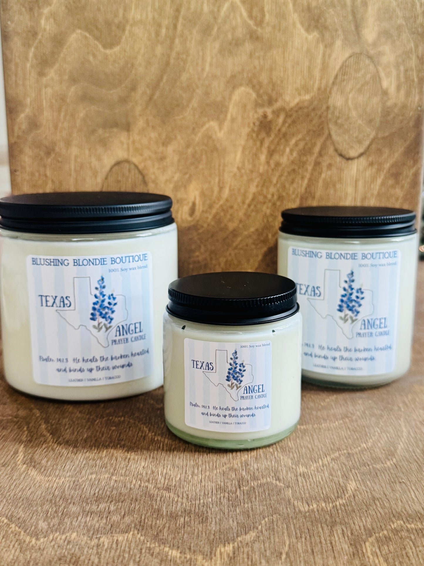 Texas Angel Prayer Candle (ALL PROFIT WILL BE DONATED)