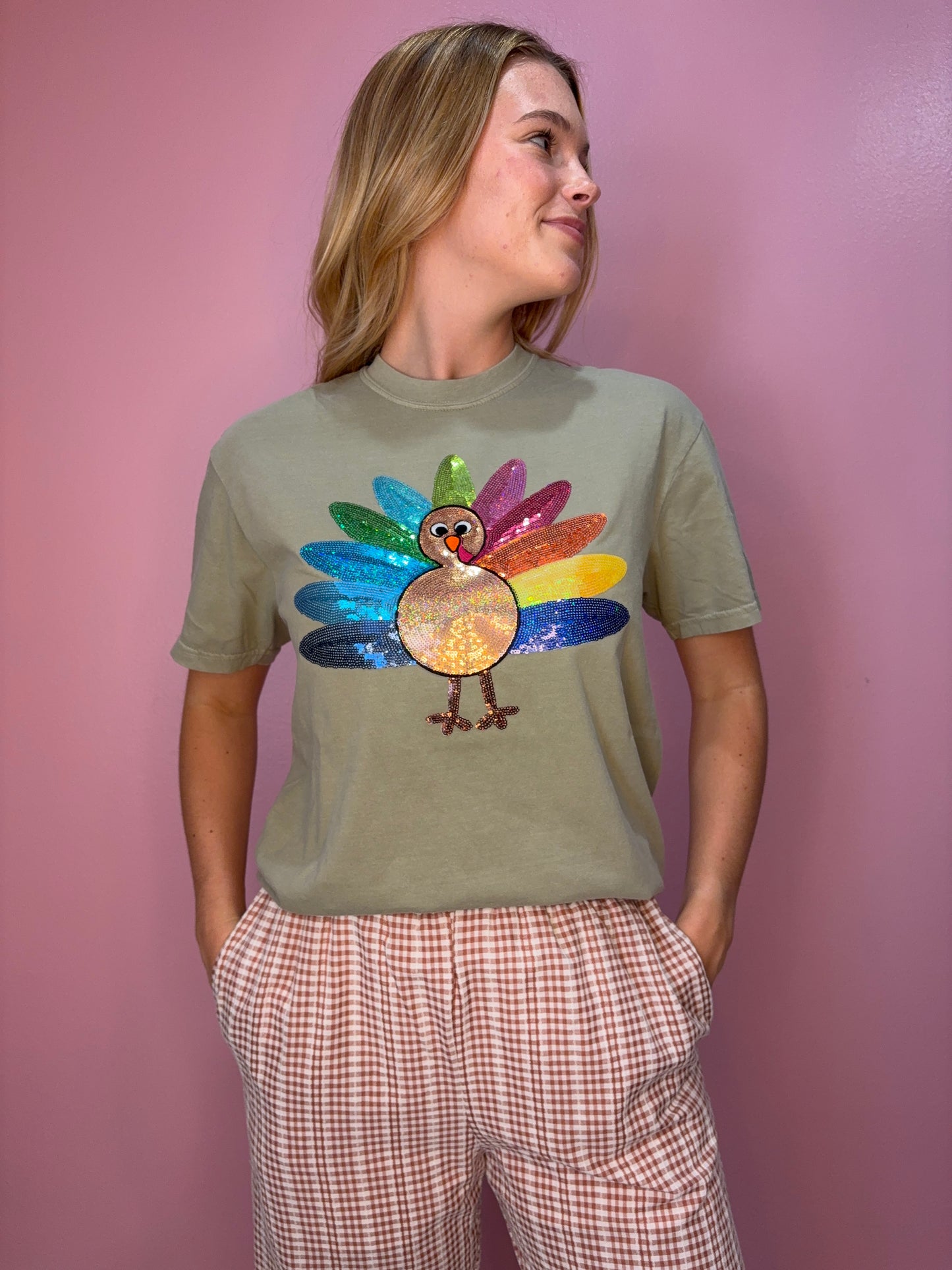 Sequin Turkey Tee