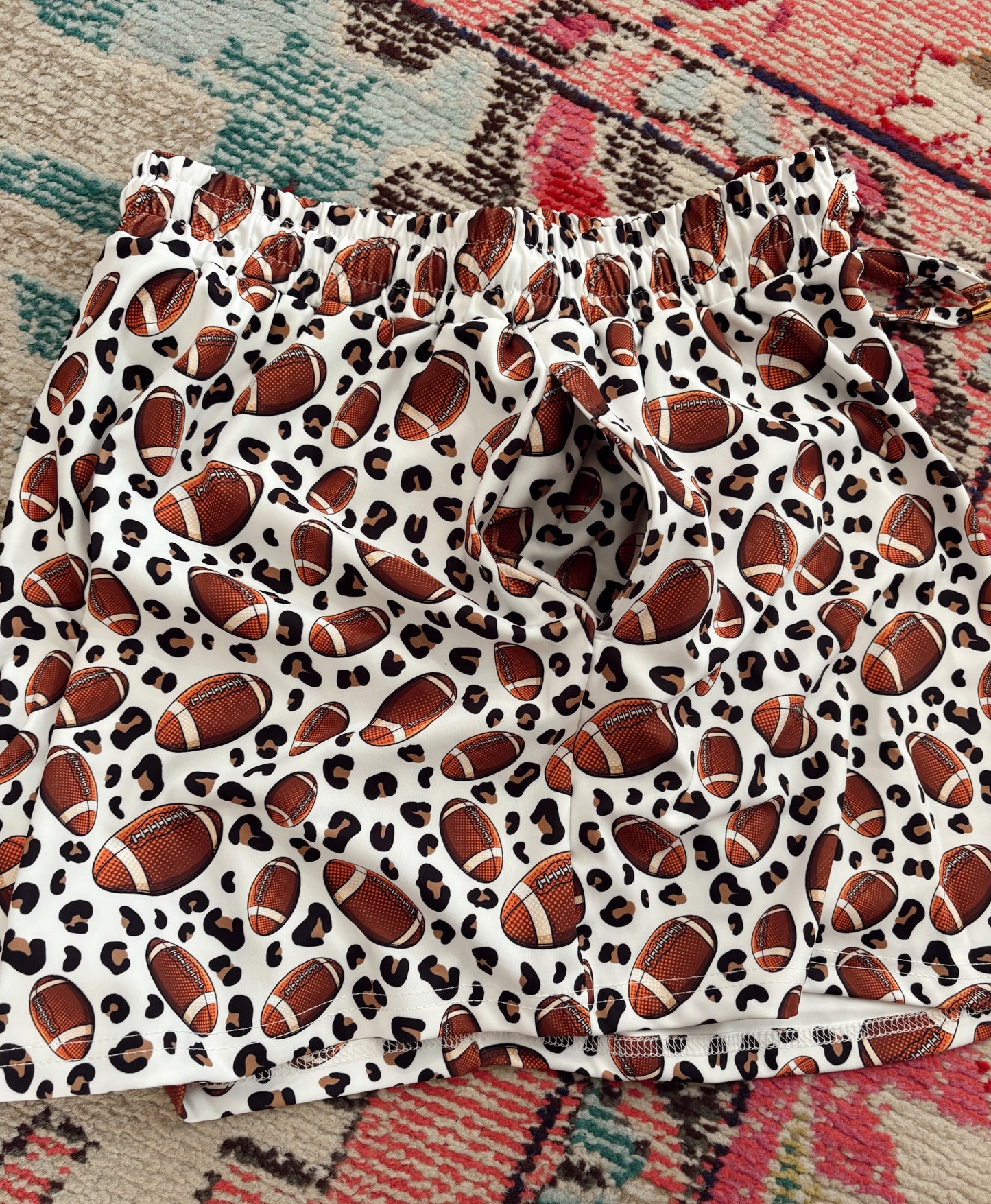Leopard Print Football Skort