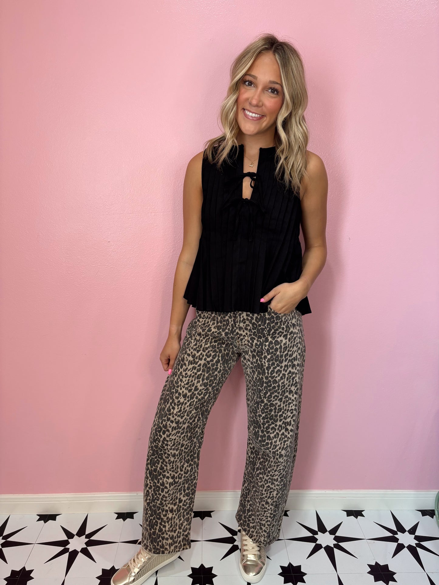 Front Tie Tank Top