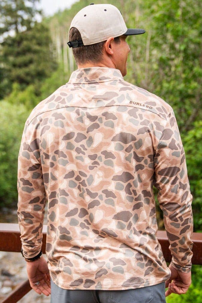BURLEBO - Performance Quarter Zip - Pintail Camo