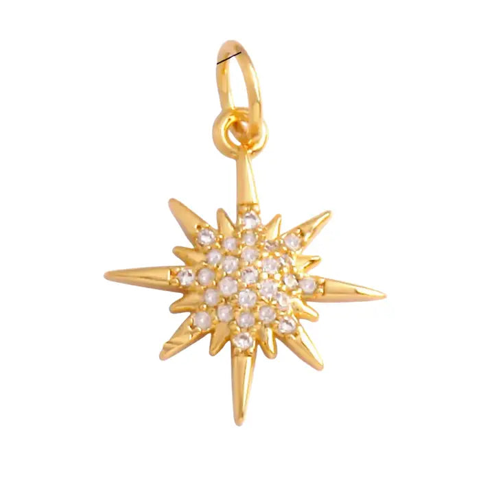 Pave Starbust Charm