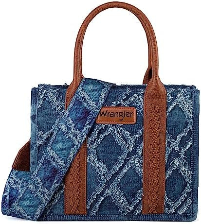 Wrangler- Aztec Denim Cross Body Mini Tote
