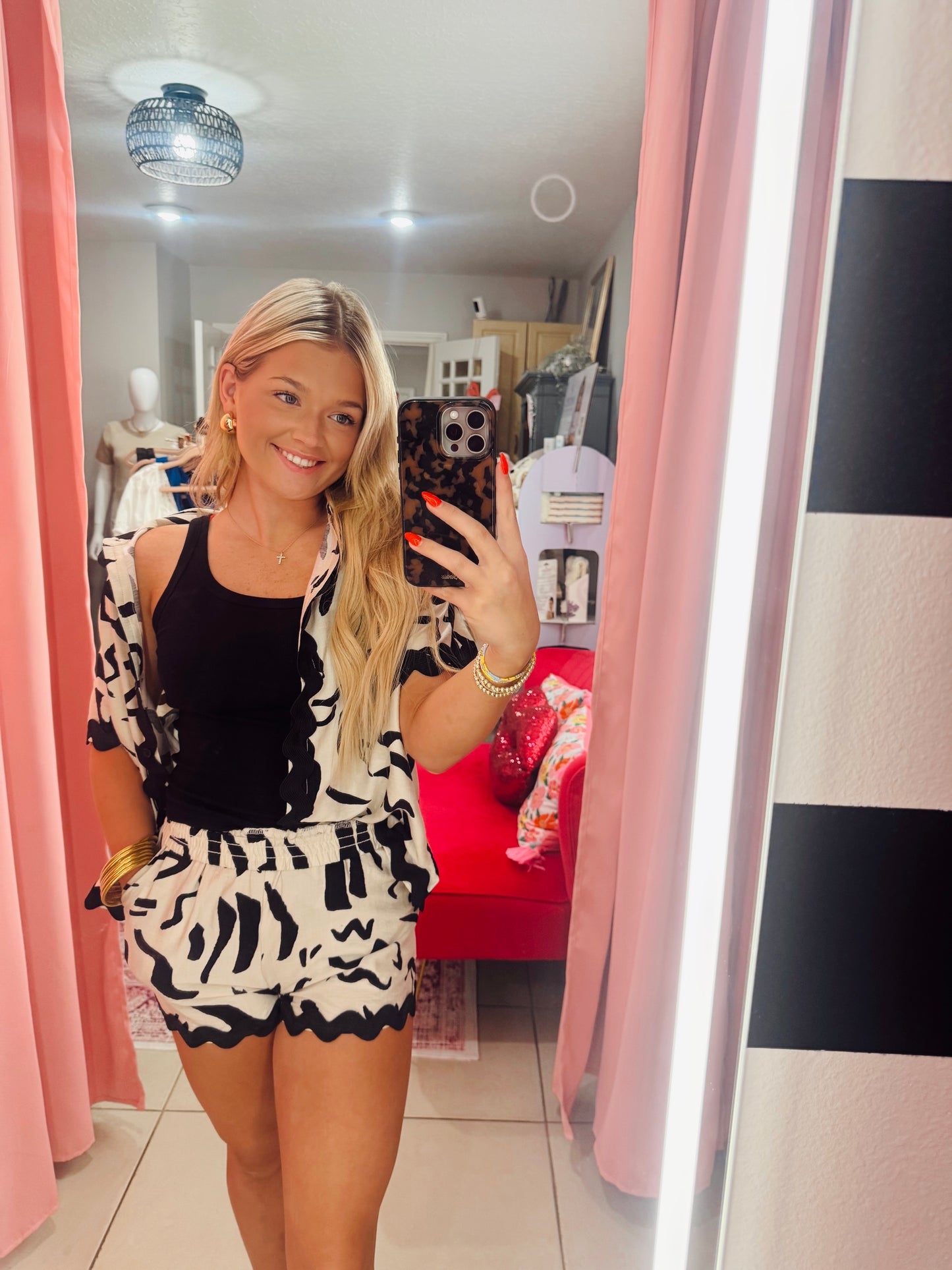 Funky Black & cream Set