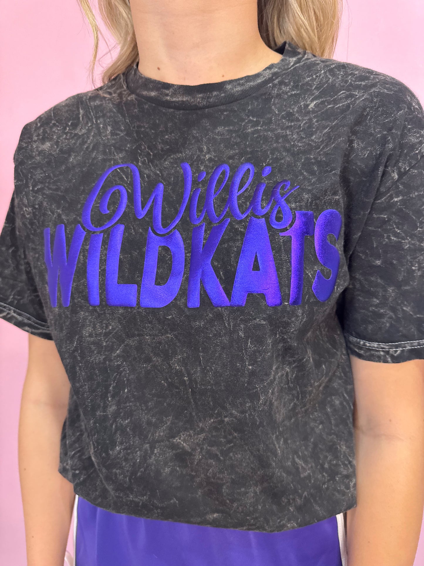 Puff Wildkats Mineral Washed Graphic Tee