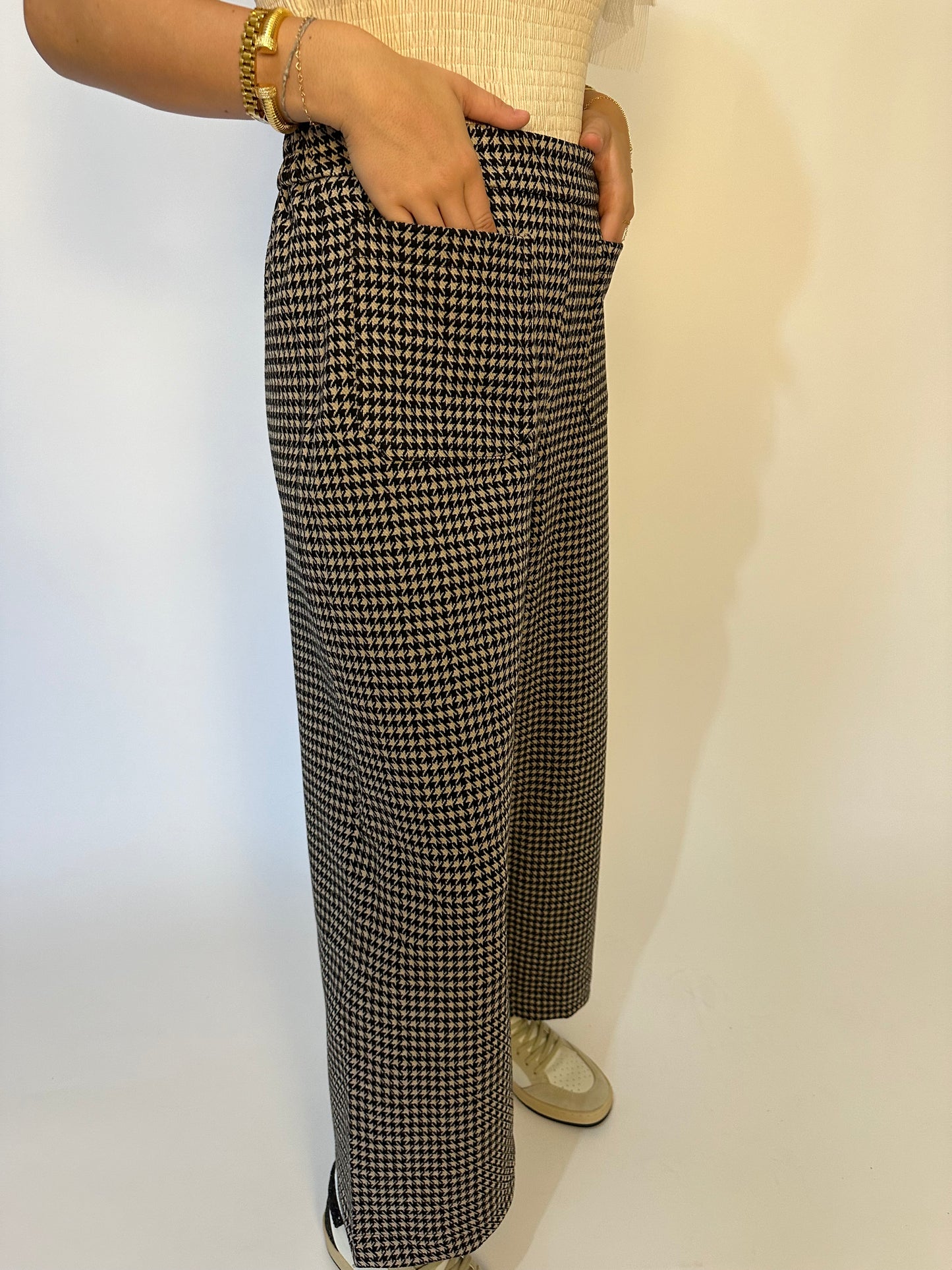 Print Pattern Flared Leg Pants