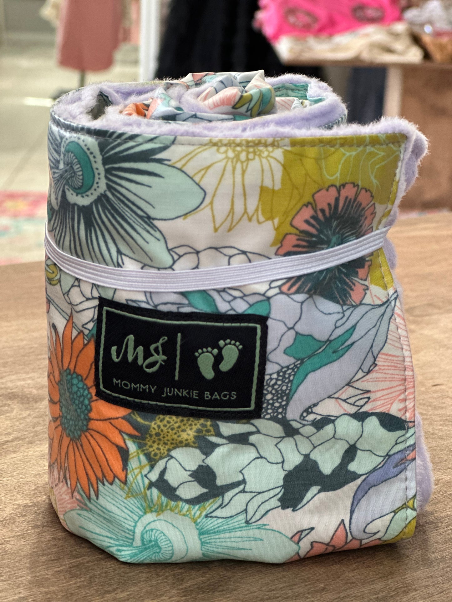 Minky Changing Pad - Lavender/Floral