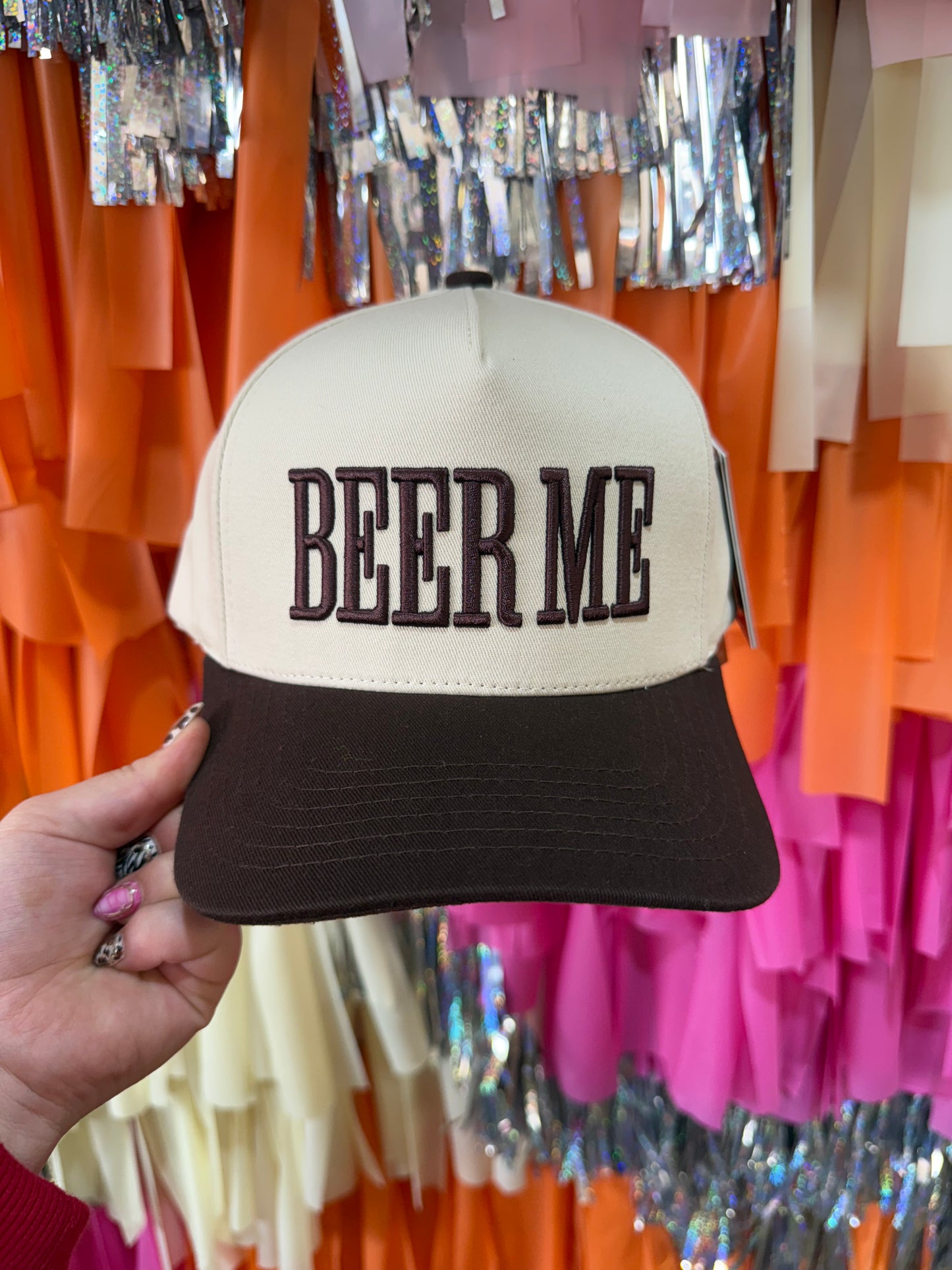 Beer Me Embroidered Hat