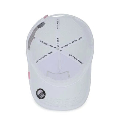 VH White & Pink Glitter Patch Hat
