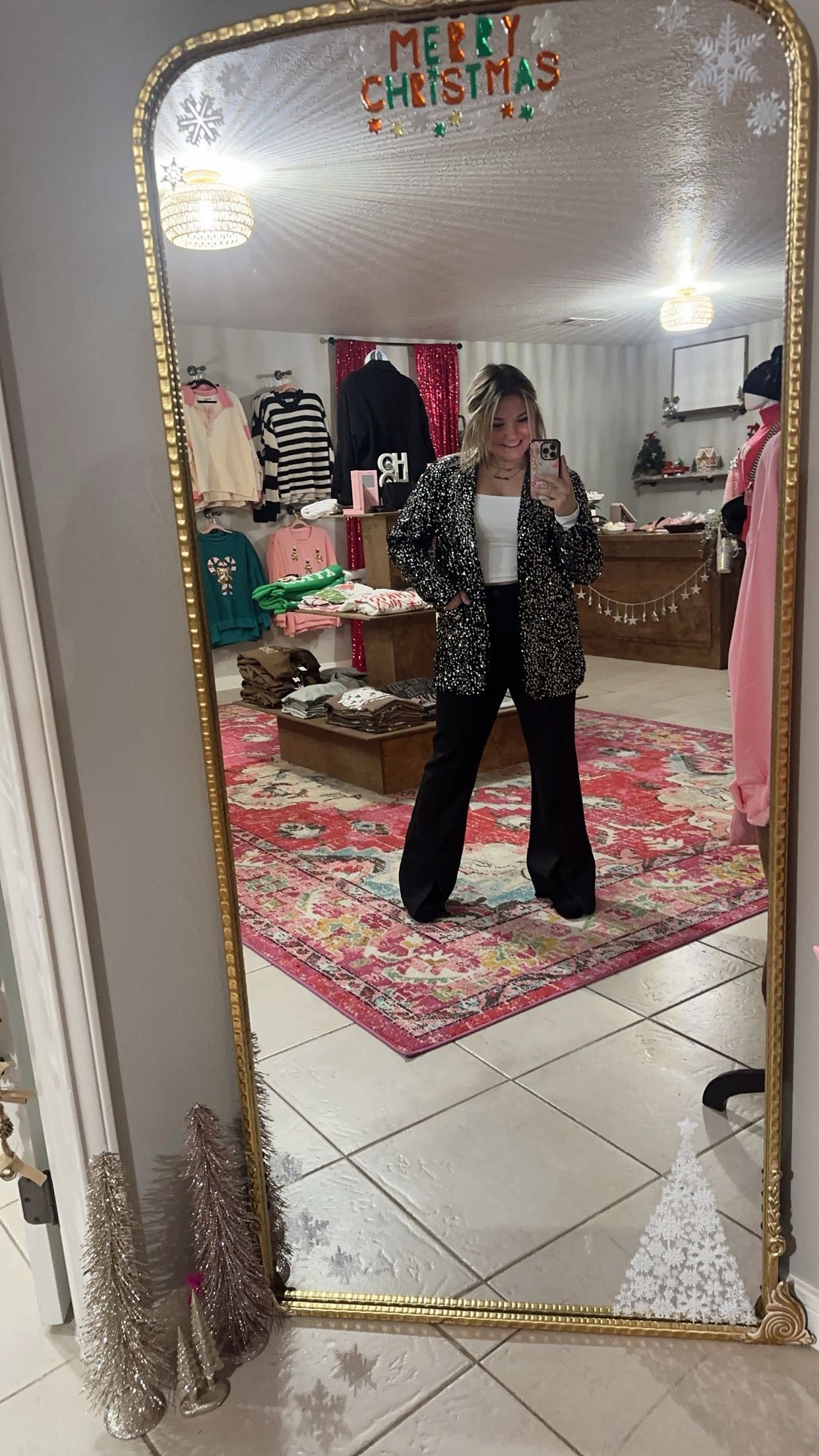 Midnight Sparkle Velvet Blazer