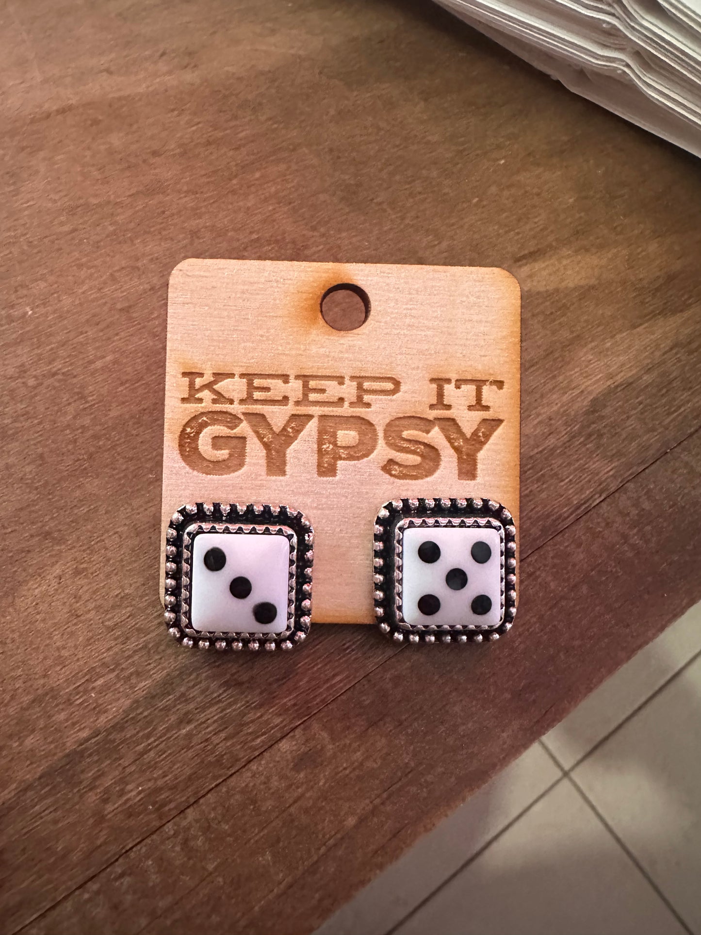 Dice Stud Earrings