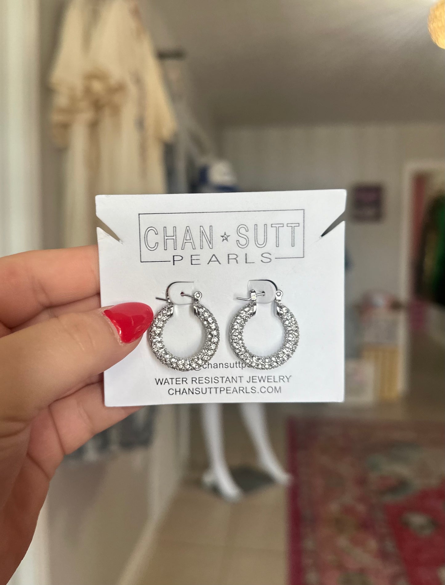 Rhinestone Hoops