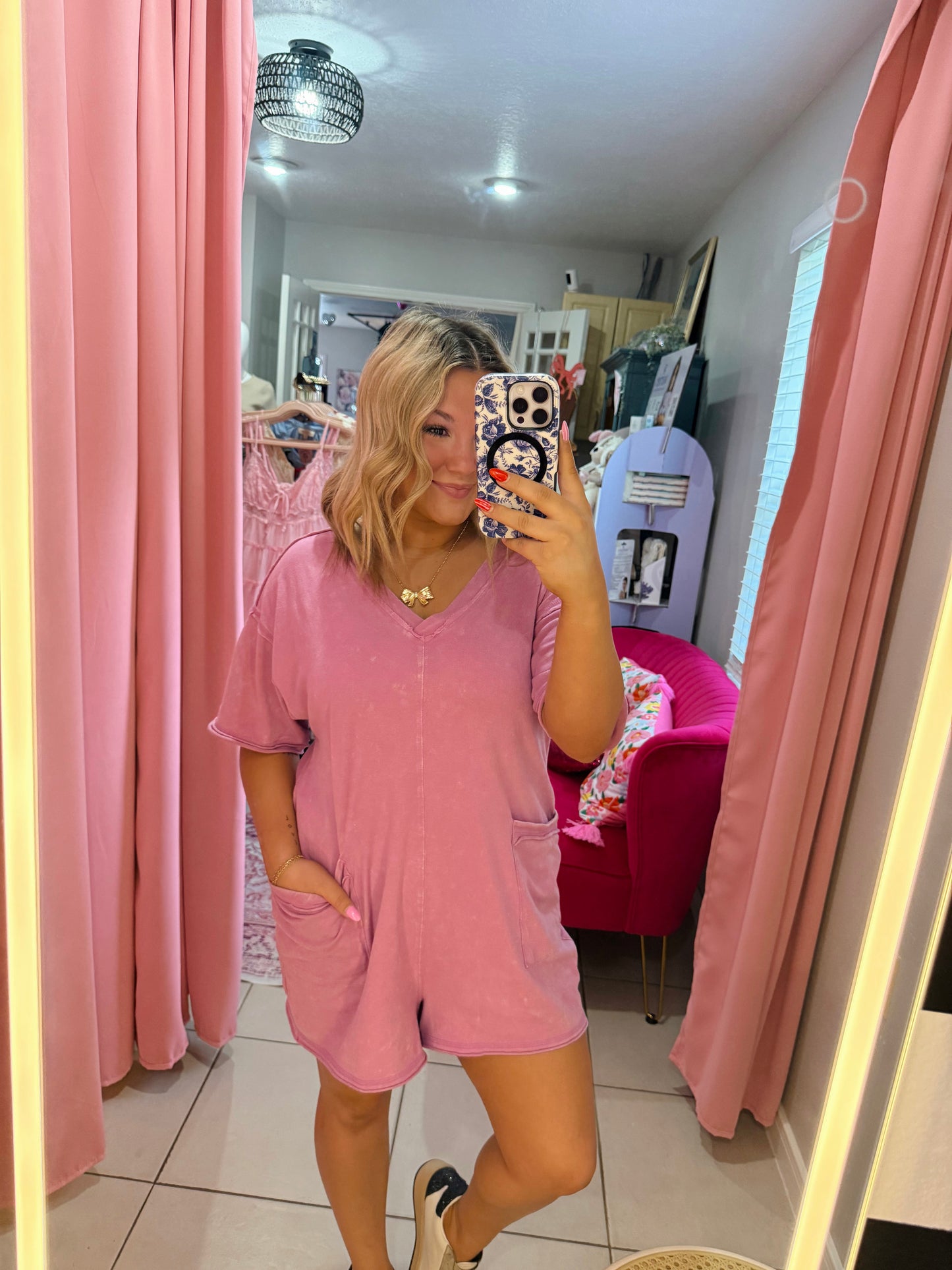 Orchid Tee Shirt Romper