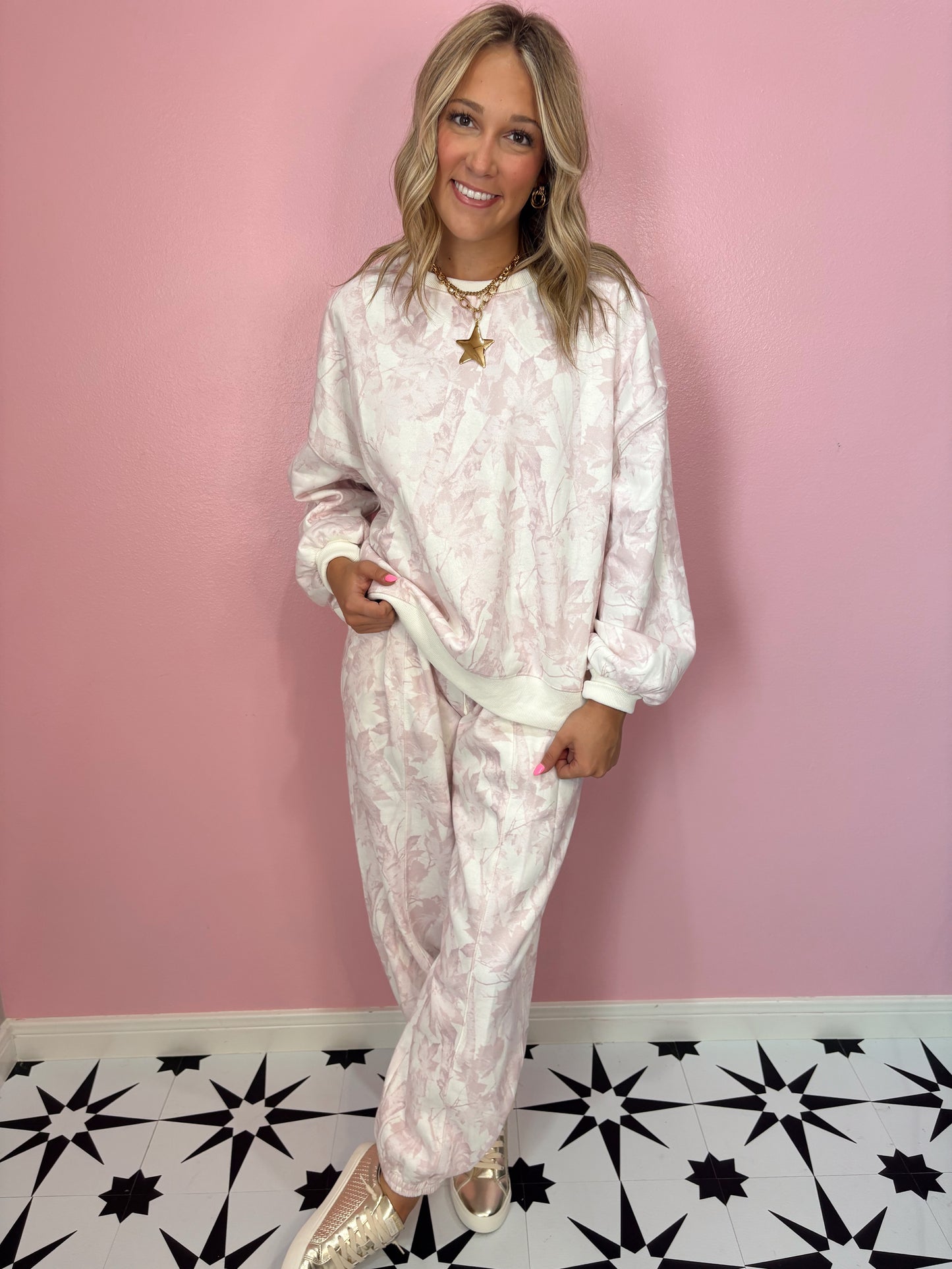 Pale Pink Tree Camo Set