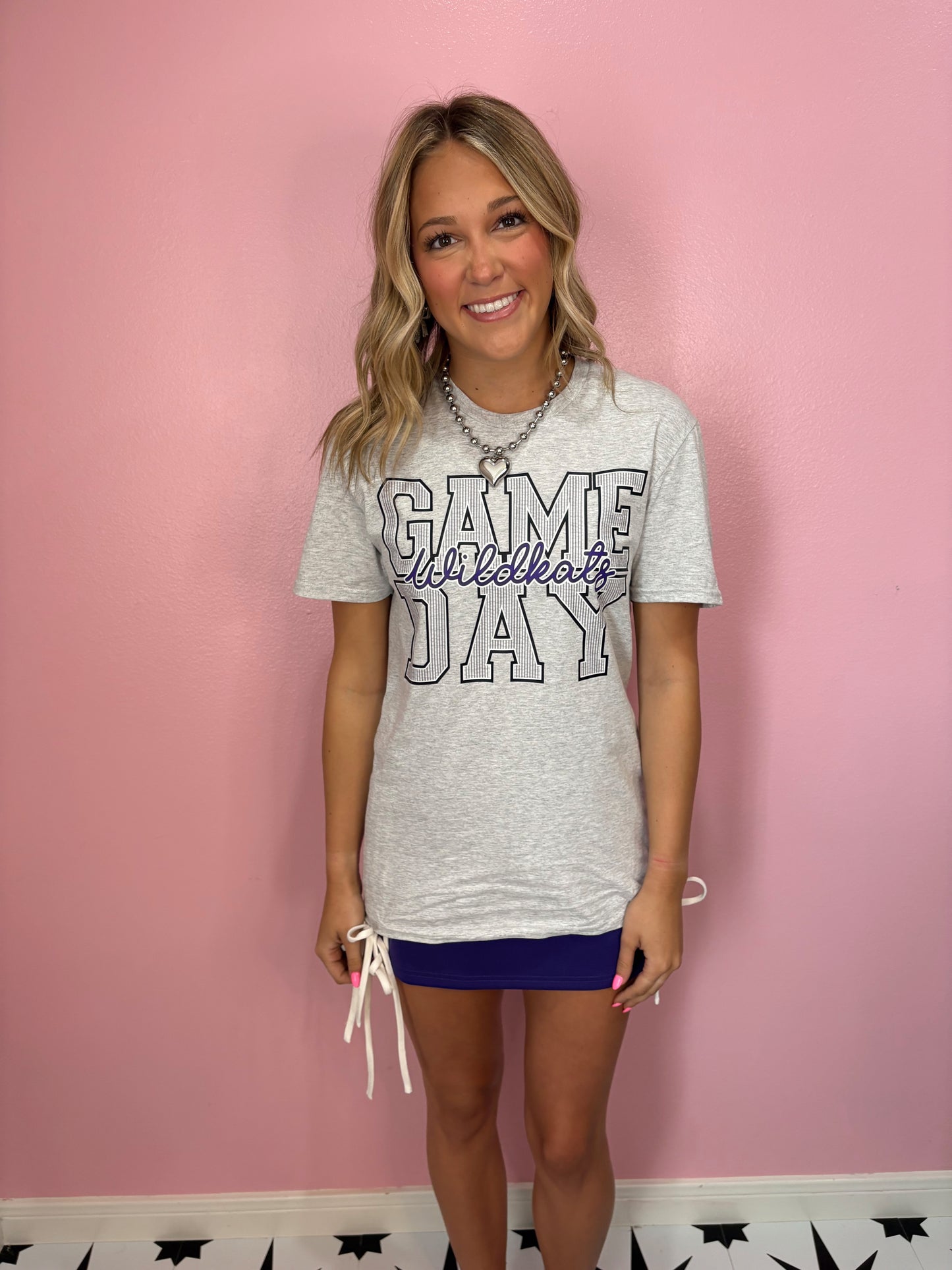 Game Day Stripe Wildkats Graphic Tee