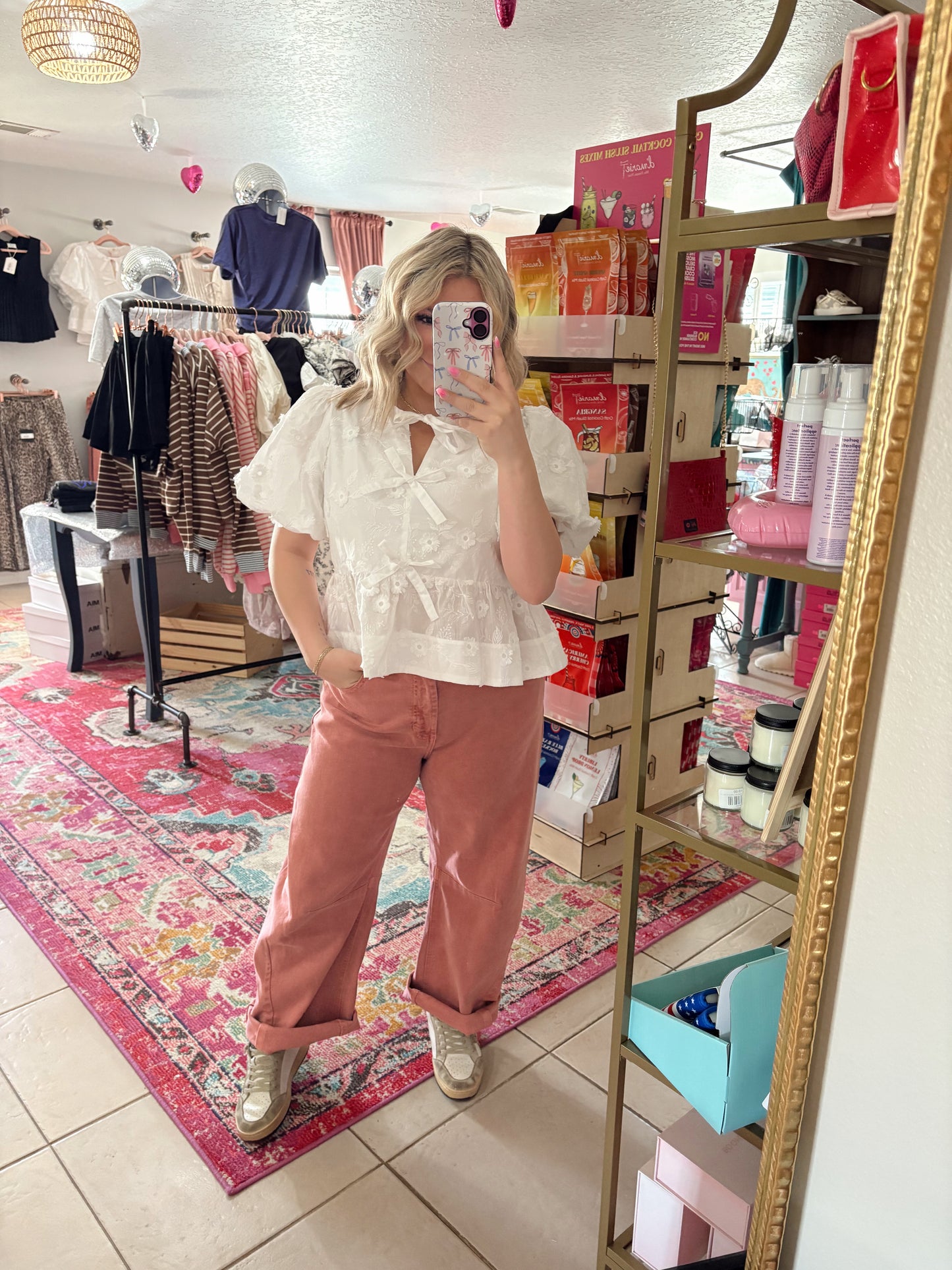 Vintage Mauve Barrel Jeans