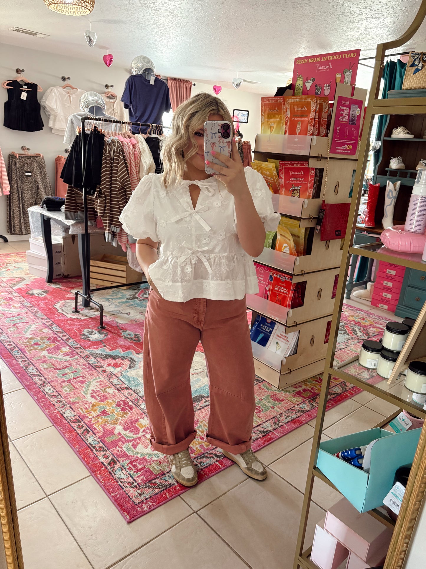 Vintage Mauve Barrel Jeans