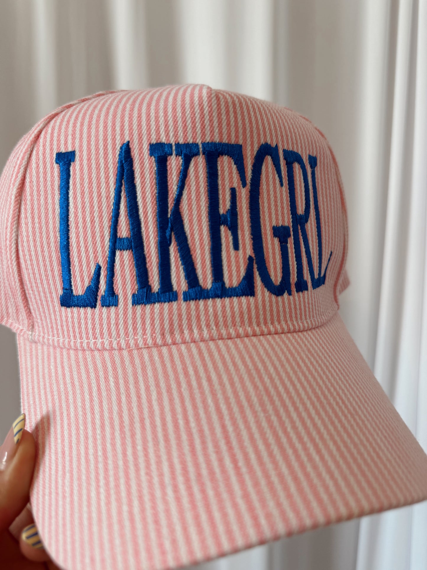 Lake Girl Embroidered Hat