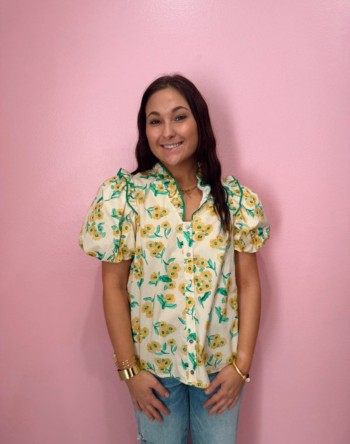 Floral Sunshine Top