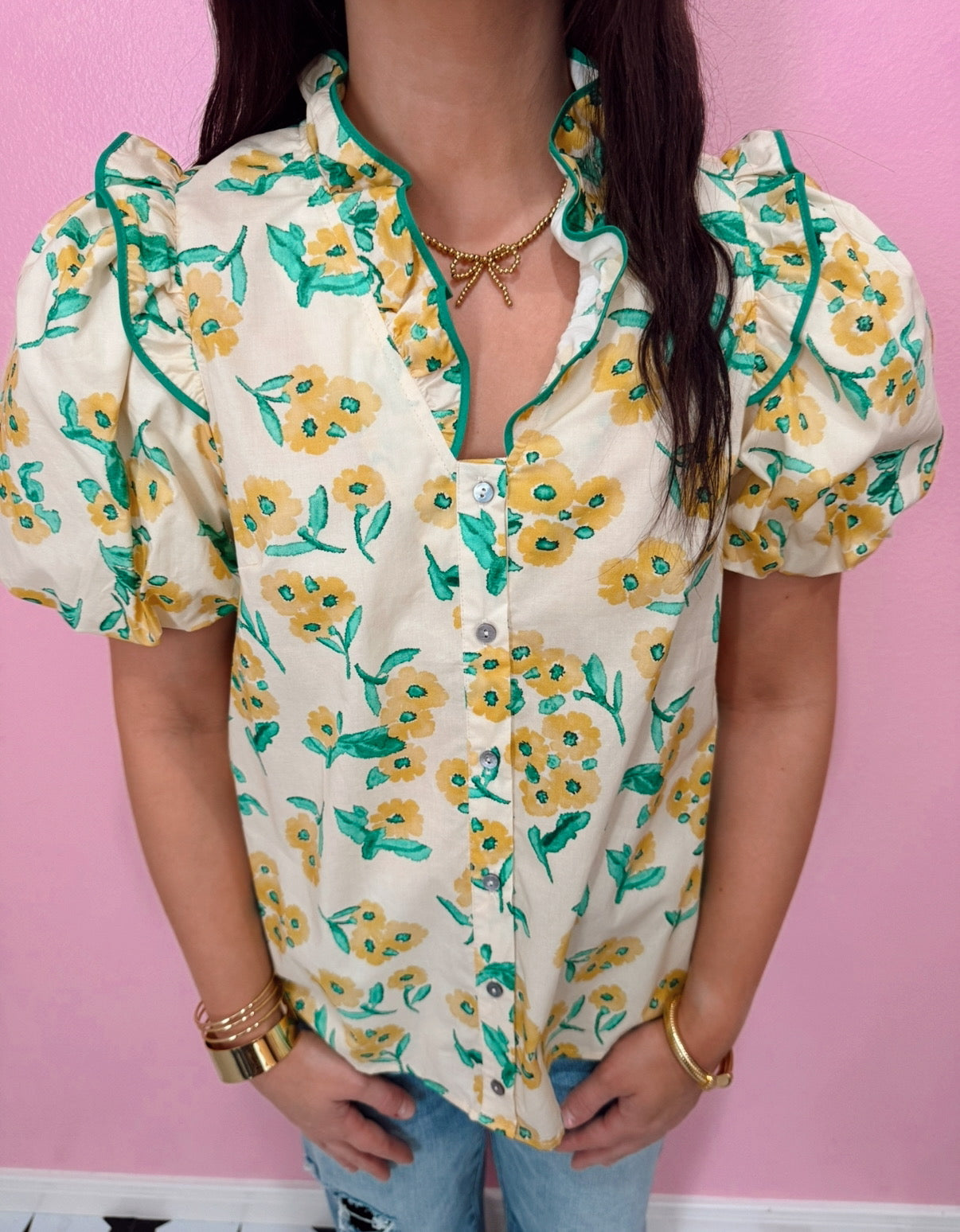 Floral Sunshine Top