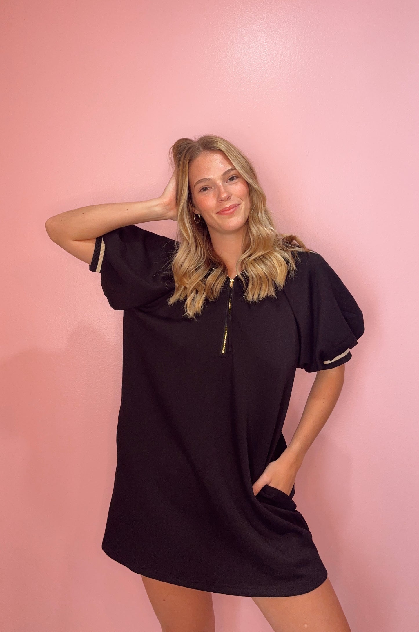 Butter Soft Black Tee Shirt Dress
