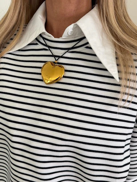 JASMINE CHUNKY HEART NECKLACE