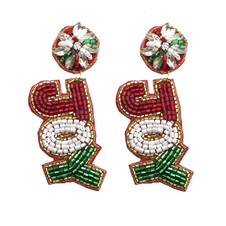 joy beaded earring