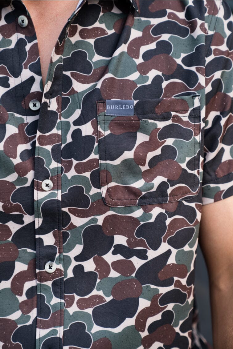 Performance Button Up - Throwback Camo