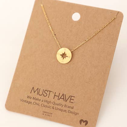 Compass Pendant Necklace