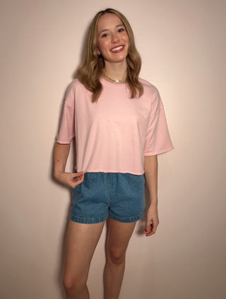 Short Sleeve Cropped Tee