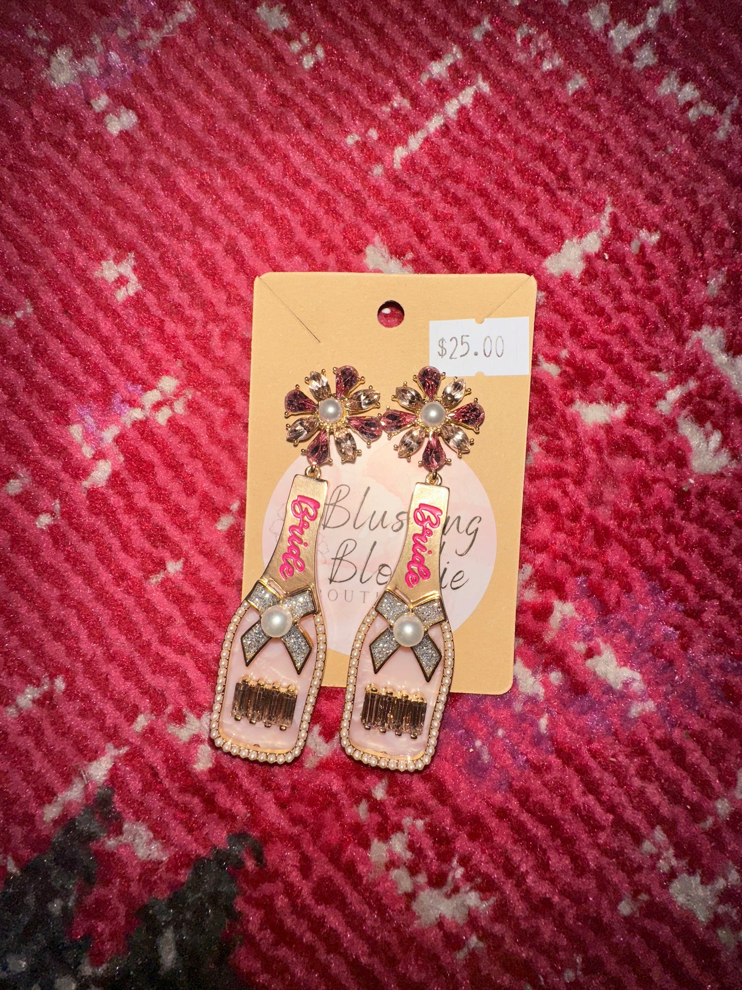 Crystal Bridal Toast earring