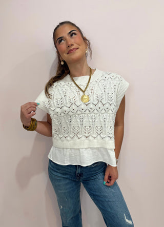 Crochet Layered Vest Top
