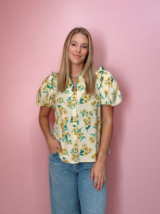 Floral Sunshine Top