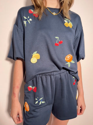 Fruit Embroidered Set