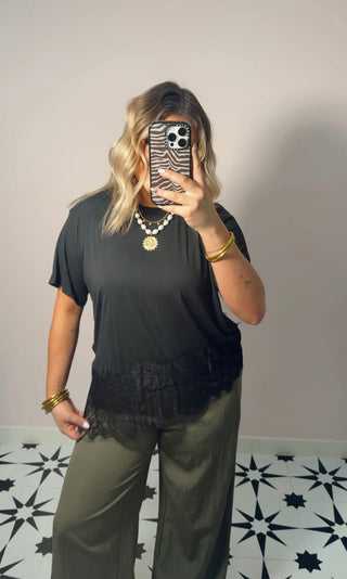 Black Lace Top